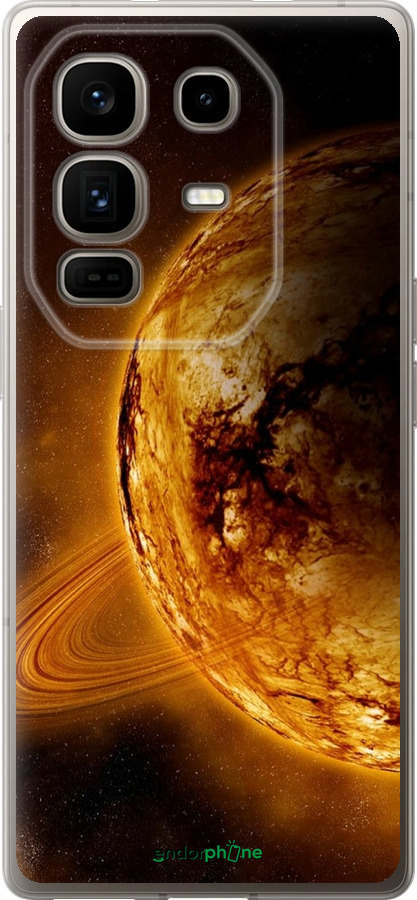 Силиконовый чехол Жёлтый Сатурн для Infinix Note 50 Pro+ - 170u-4041 изображение 