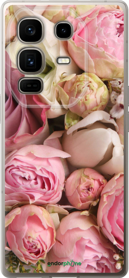 Силиконовый чехол Розы v2 для Infinix Note 50 Pro+ - 2320u-4041 изображение 