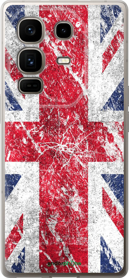 Силиконовый чехол Флаг Великобритании 1 для Infinix Note 50 Pro+ - 386u-4041 изображение 