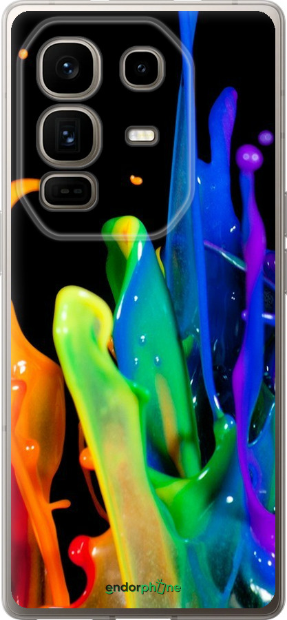 Силиконовый чехол брызги краски для Infinix Note 50 Pro+ - 3957u-4041 изображение 