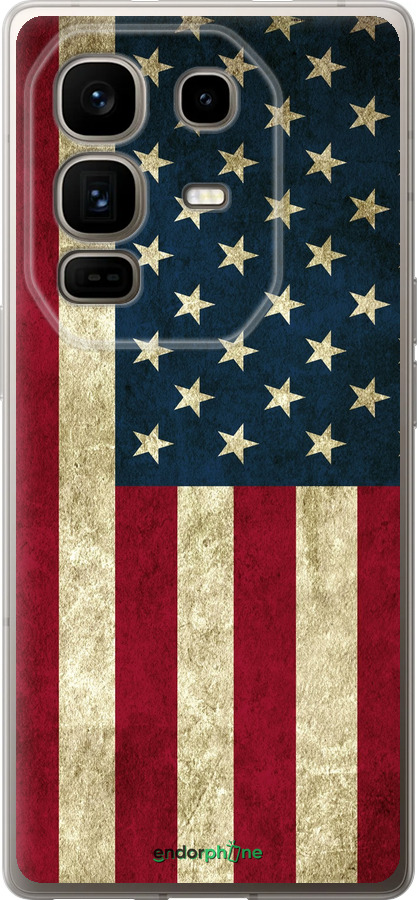 Силіконовий чехол Прапор США для Infinix Note 50 Pro+ - 395u-4041 изображение 