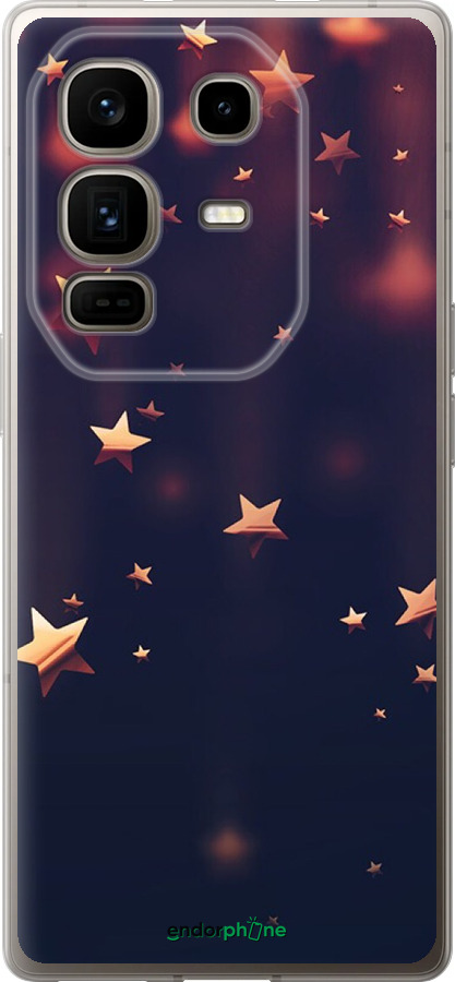 Силиконовый чехол Падающие звезды для Infinix Note 50 Pro+ - 3974u-4041 изображение 