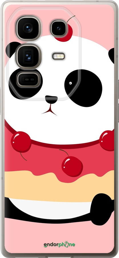 Силиконовый чехол Панда с пончиком для Infinix Note 50 Pro+ - 3991u-4041 изображение 