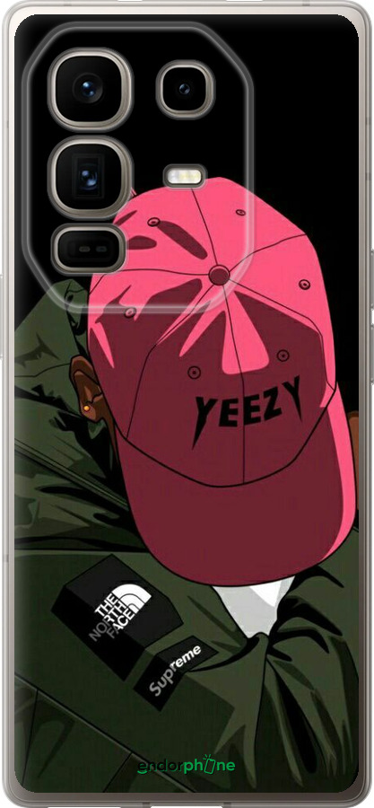 Силіконовий чехол logo de yeezy для Infinix Note 50 Pro+ - 3995u-4041 изображение 