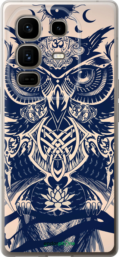 Силиконовый чехол Узорчатая сова для Infinix Note 50 Pro+ - 4000u-4041 изображение 