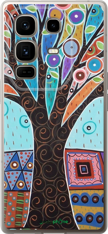 Силиконовый чехол Арт-дерево для Infinix Note 50 Pro+ - 4008u-4041 изображение 