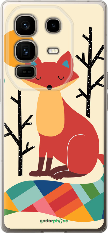 Силиконовый чехол Rainbow fox для Infinix Note 50 Pro+ - 4010u-4041 изображение 