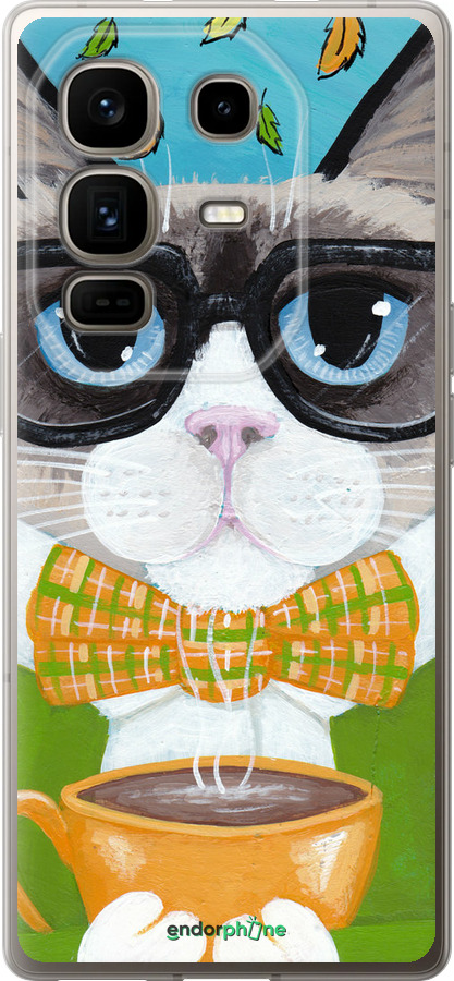 Силіконовий чехол Cat&Coffee для Infinix Note 50 Pro+ - 4053u-4041 изображение 