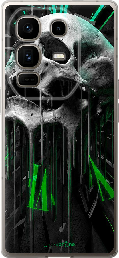 Силиконовый чехол Череп-часы для Infinix Note 50 Pro+ - 4100u-4041 изображение 