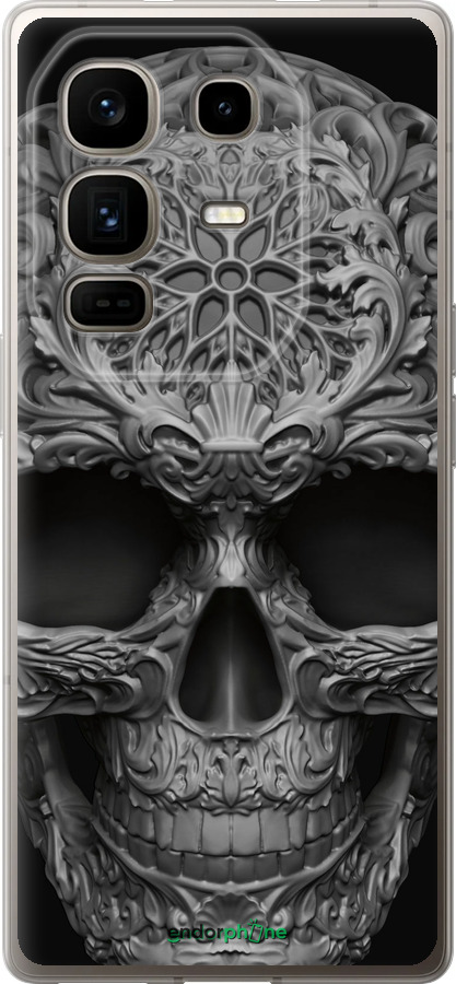 Силиконовый чехол skull-ornament для Infinix Note 50 Pro+ - 4101u-4041 изображение 