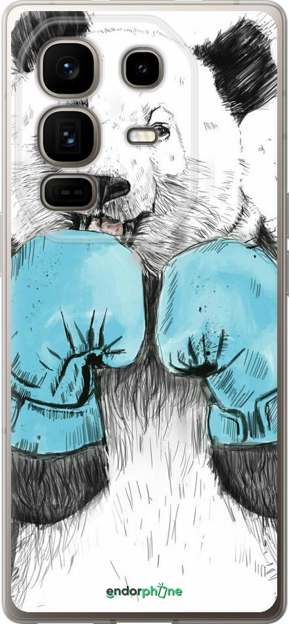 Силиконовый чехол Панда-боксер для Infinix Note 50 Pro+ - 4104u-4041 изображение 