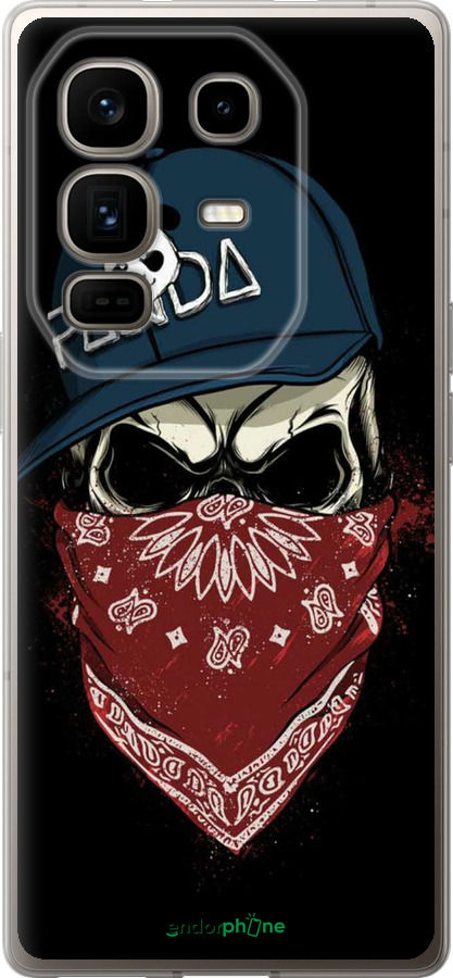 Силіконовий чехол Череп в кепці для Infinix Note 50 Pro+ - 4127u-4041 изображение 