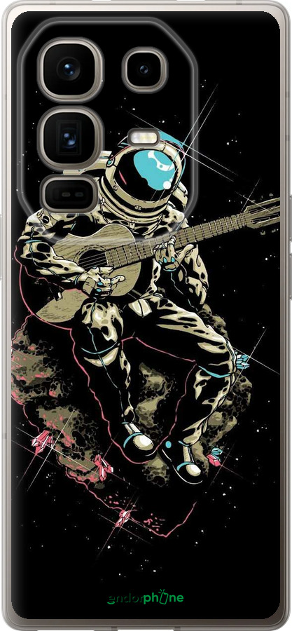 Силиконовый чехол Космонавт с гиратой для Infinix Note 50 Pro+ - 4138u-4041 изображение 