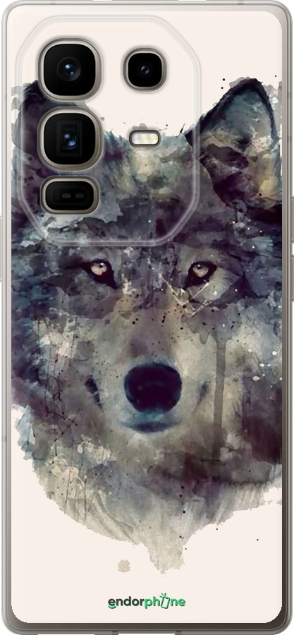 Силиконовый чехол Волк-арт для Infinix Note 50 Pro+ - 4163u-4041 изображение 