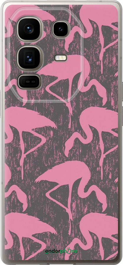 Силиконовый чехол Vintage-Flamingos для Infinix Note 50 Pro+ - 4171u-4041 изображение 