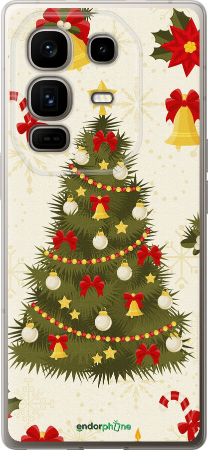 Силиконовый чехол Новогодняя елка для Infinix Note 50 Pro+ - 4198u-4041 изображение 
