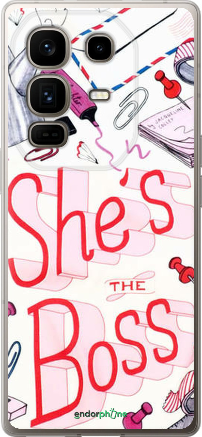 Силиконовый чехол she's the  boss для Infinix Note 50 Pro+ - 4254u-4041 изображение 