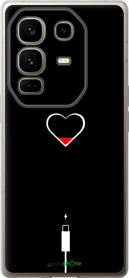 Силиконовый чехол Подзарядка сердца для Infinix Note 50 Pro+ - 4274u-4041 изображение 