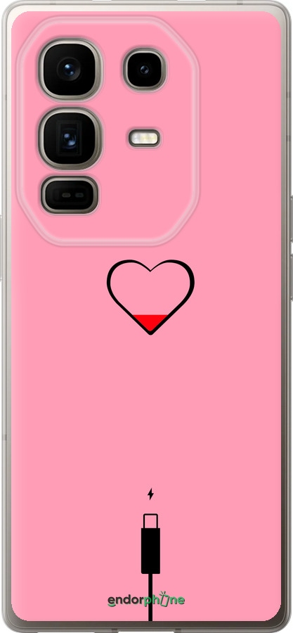 Силиконовый чехол Подзарядка сердца1 для Infinix Note 50 Pro+ - 4275u-4041 изображение 