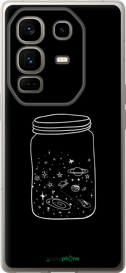 Силиконовый чехол Космос в банке для Infinix Note 50 Pro+ - 4297u-4041 изображение 