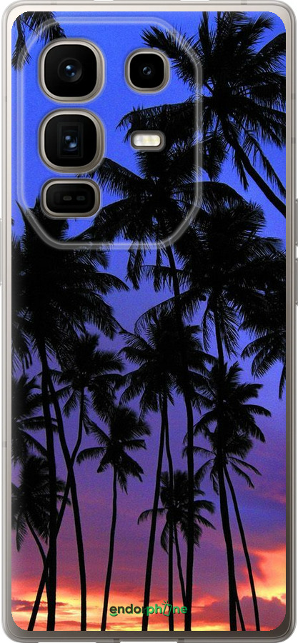 Силиконовый чехол Пальмы для Infinix Note 50 Pro+ - 4324u-4041 изображение 