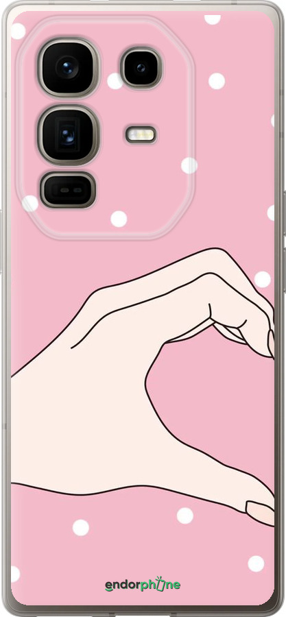 Силіконовий чехол Половинка серця для Infinix Note 50 Pro+ - 4340u-4041 изображение 