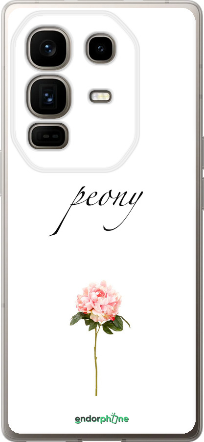 Силіконовий чехол Півонія для Infinix Note 50 Pro+ - 4366u-4041 изображение 