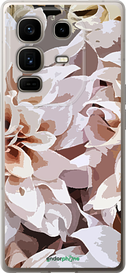 Силиконовый чехол пионы акварелью для Infinix Note 50 Pro+ - 4376u-4041 изображение 