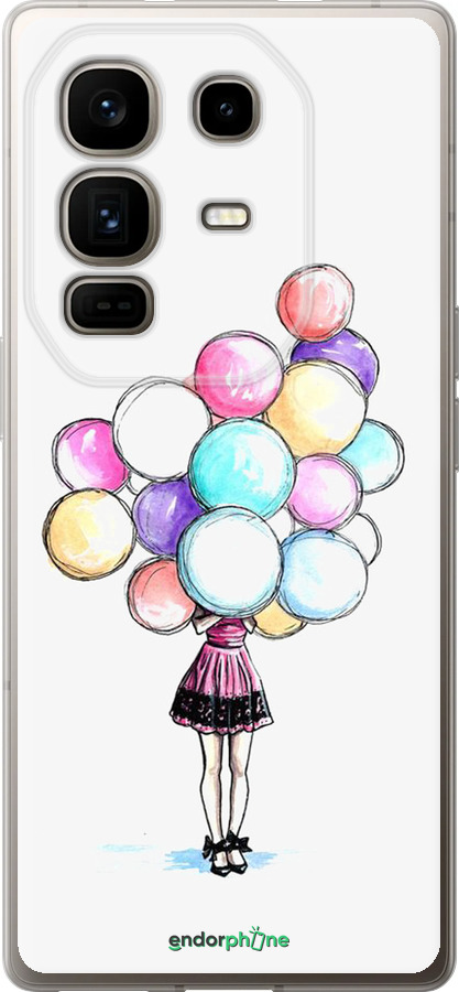 Силиконовый чехол Шарики для Infinix Note 50 Pro+ - 4387u-4041 изображение 