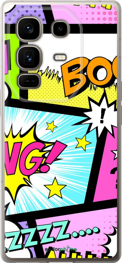 Силиконовый чехол Комикс 1 для Infinix Note 50 Pro+ - 4407u-4041 изображение 