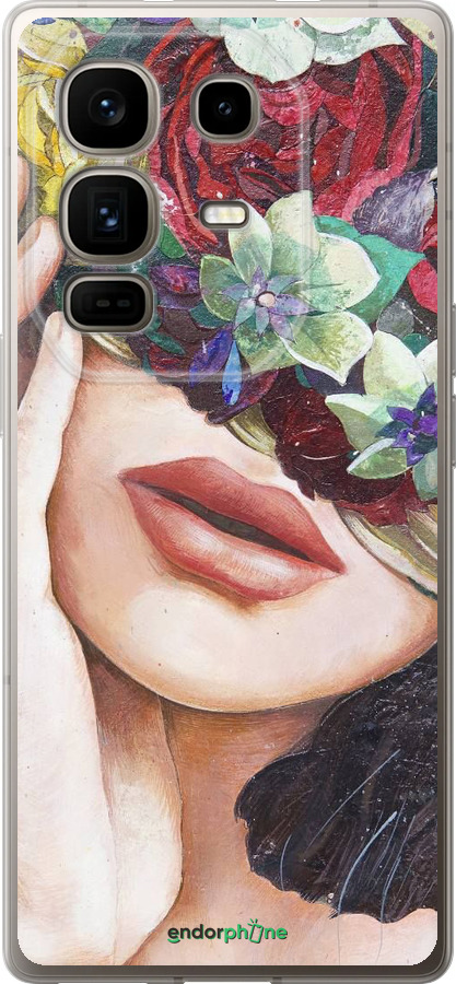 Силиконовый чехол Head Flower для Infinix Note 50 Pro+ - 4460u-4041 изображение 