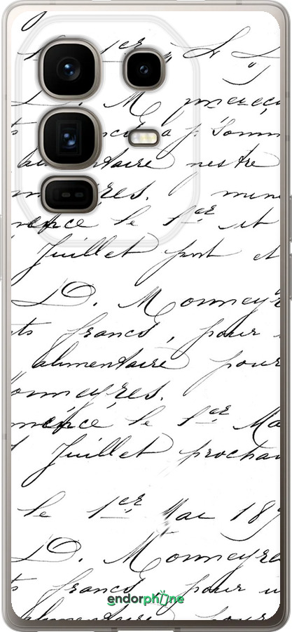 Силіконовий чехол Прописний шрифт  для Infinix Note 50 Pro+ - 4475u-4041 изображение 