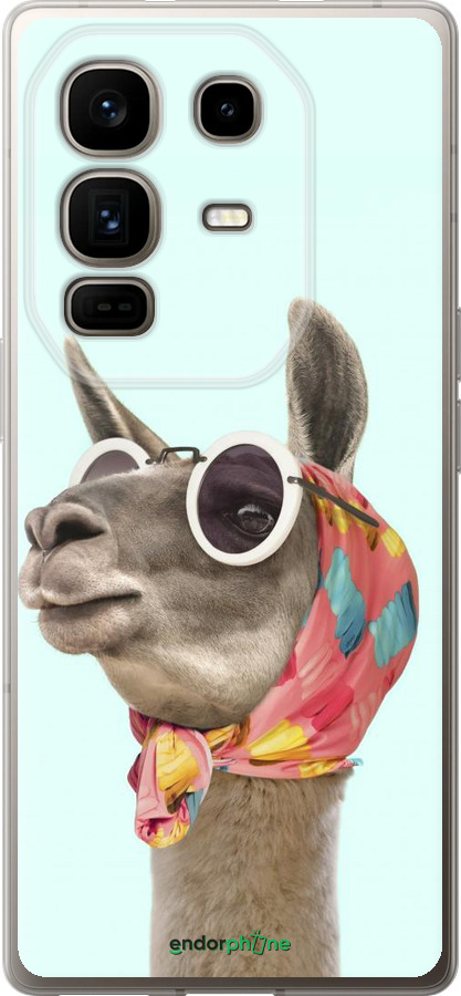 Силиконовый чехол Модная лама для Infinix Note 50 Pro+ - 4479u-4041 изображение 