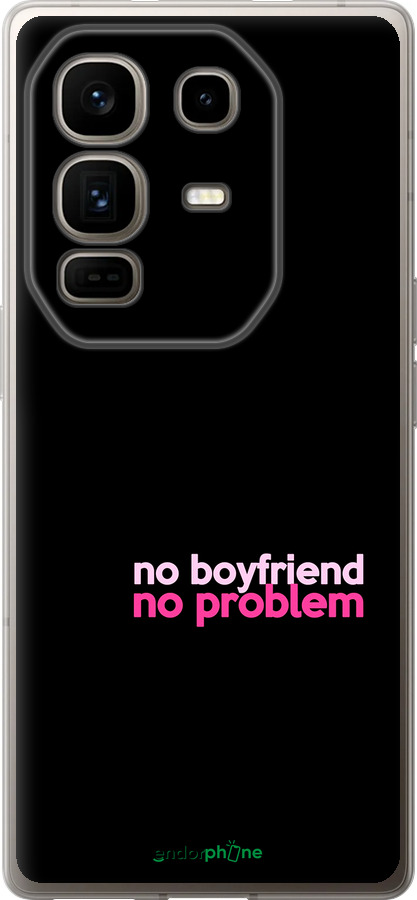 Силиконовый чехол no boyfriend no problem для Infinix Note 50 Pro+ - 4549u-4041 изображение 