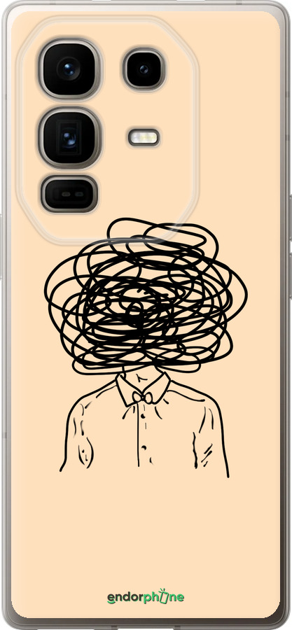 Силиконовый чехол Мысли для Infinix Note 50 Pro+ - 4568u-4041 изображение 