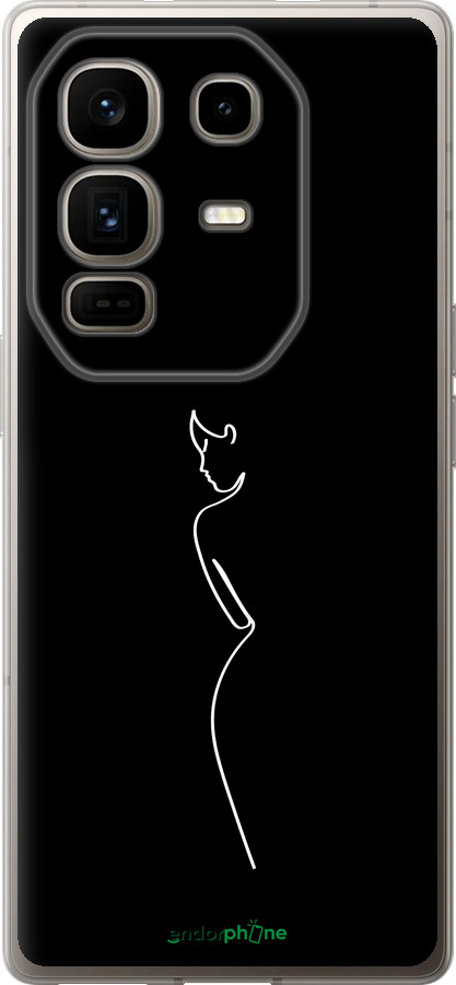 Силиконовый чехол Силуэт1 для Infinix Note 50 Pro+ - 4590u-4041 изображение 