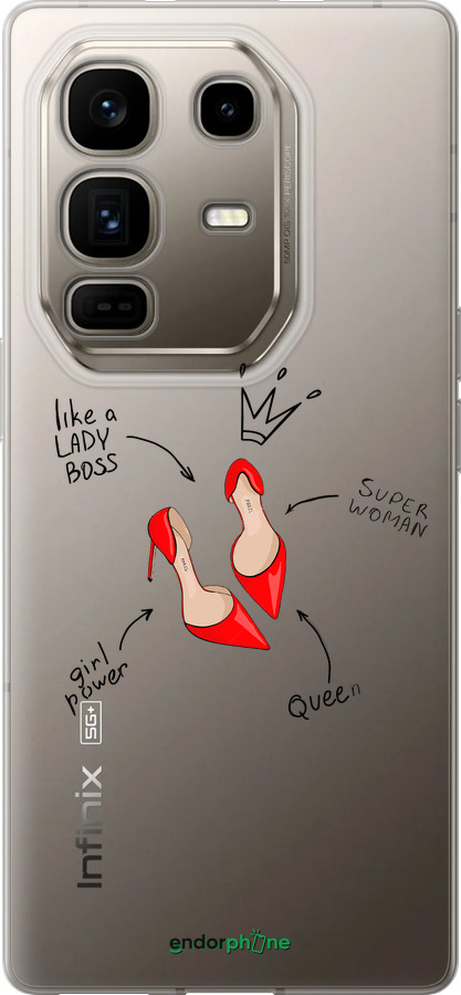 Силіконовий чехол Жінка для Infinix Note 50 Pro+ - 4599u-4041 изображение 