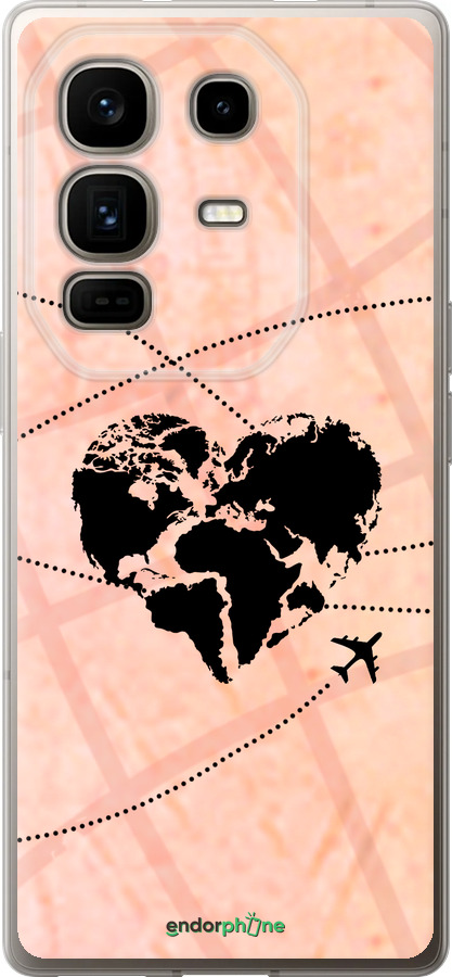 Силиконовый чехол Путешествуй для Infinix Note 50 Pro+ - 4607u-4041 изображение 