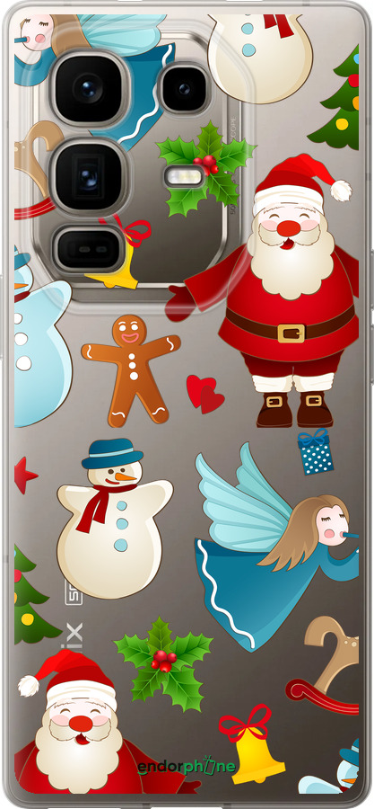 Силиконовый чехол Новогодний 1 для Infinix Note 50 Pro+ - 4614u-4041 изображение 