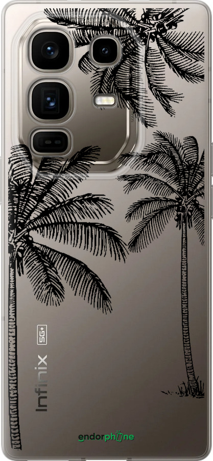 Силиконовый чехол Пальмы1 для Infinix Note 50 Pro+ - 4634u-4041 изображение 
