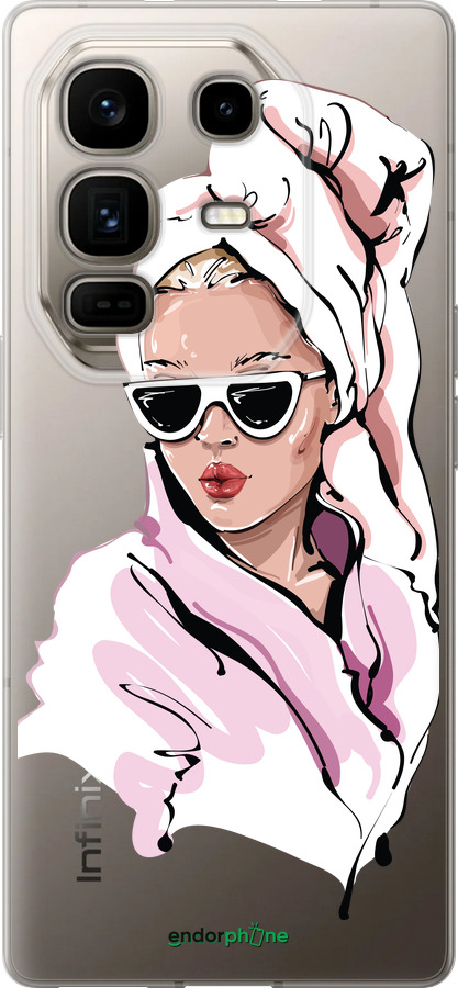 Силіконовий чехол Дівчина в окулярах 2 для Infinix Note 50 Pro+ - 4714u-4041 изображение 