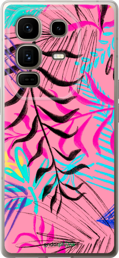 Силиконовый чехол Растительный узор 2 для Infinix Note 50 Pro+ - 4740u-4041 изображение 