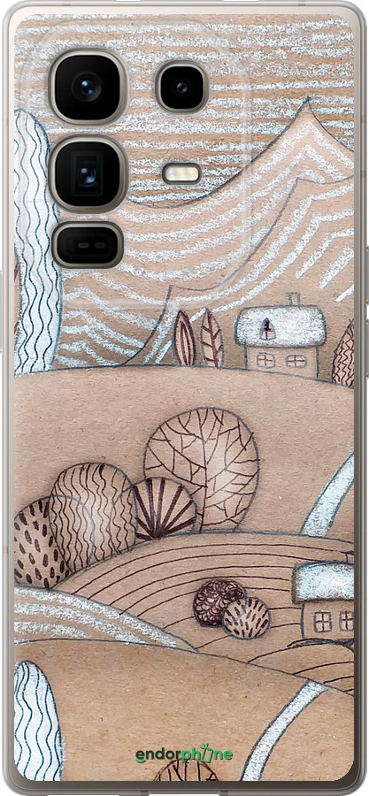 Силиконовый чехол Сказочные холмы для Infinix Note 50 Pro+ - 4749u-4041 изображение 
