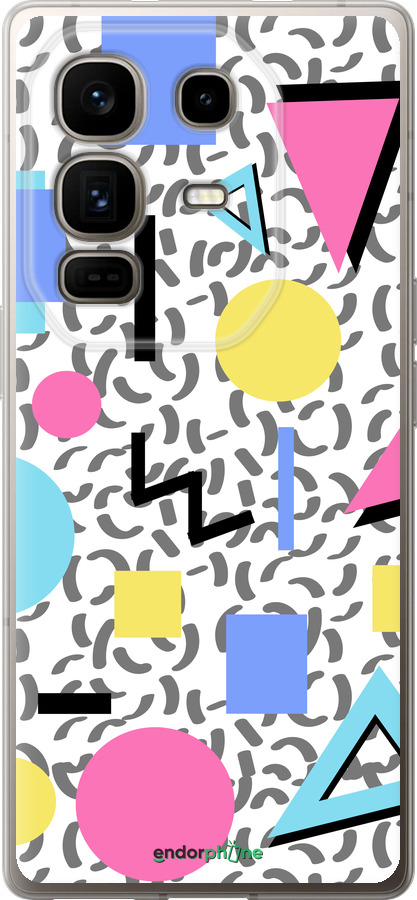 Силиконовый чехол Color shapes для Infinix Note 50 Pro+ - 4893u-4041 изображение 