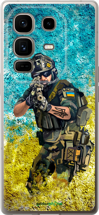 Силиконовый чехол Воин ЗСУ для Infinix Note 50 Pro+ - 5311u-4041 изображение 