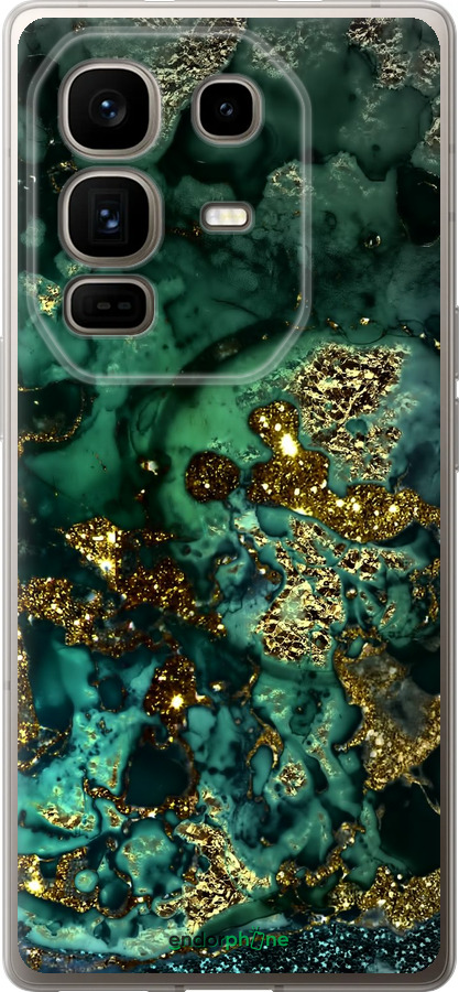 Силиконовый чехол Мрамор золото богатство для Infinix Note 50 Pro+ - 5419u-4041 изображение 