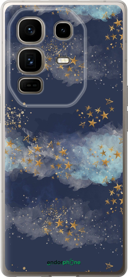 Силиконовый чехол Ночь золотые звезды для Infinix Note 50 Pro+ - 5421u-4041 изображение 