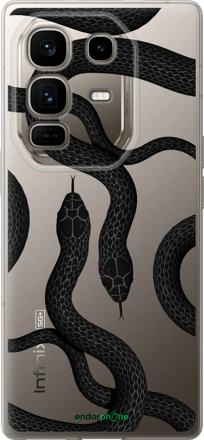 Силиконовый чехол Змеи для Infinix Note 50 Pro+ - 5473u-4041 изображение 