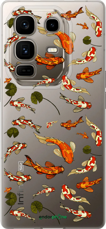 Силиконовый чехол Рыбы Кои для Infinix Note 50 Pro+ - 5535u-4041 изображение 