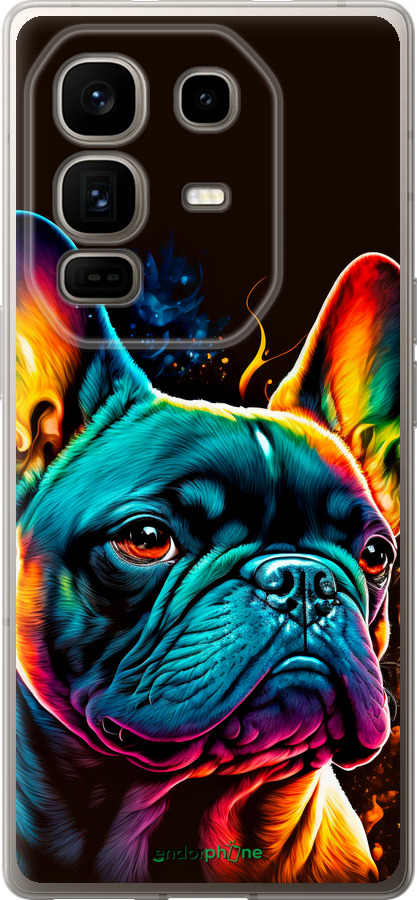 Силиконовый чехол Яркий бульдог для Infinix Note 50 Pro+ - 5547u-4041 изображение 